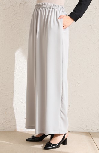 Elastic wide Leg Pants 0927-01 Gray 0927-01