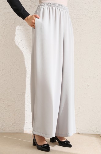 Elastic wide Leg Pants 0927-01 Gray 0927-01