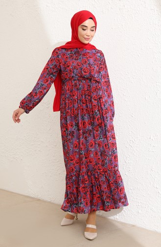 فستان أرجواني 3802B-01