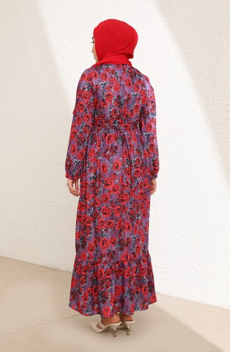 فستان أرجواني 3802B-01