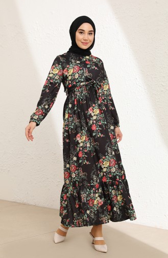 Green Hijab Dress 3802L-01