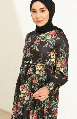 Green Hijab Dress 3802L-01
