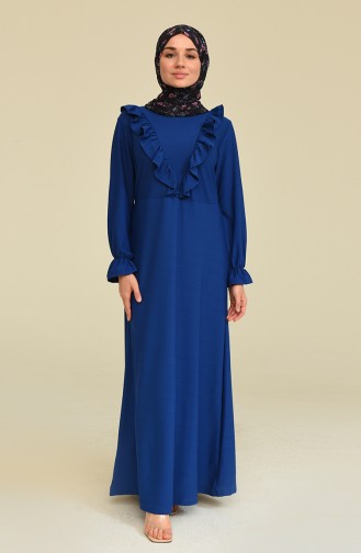 Indigo Hijab Dress 3273-01