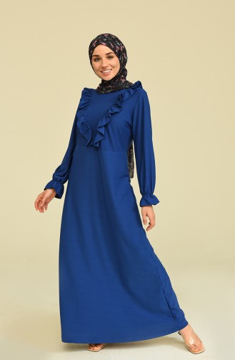 Indigo Hijab Dress 3273-01