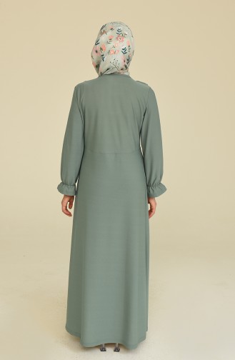 Robe Hijab Vert noisette 3273-02