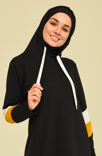 Black Hijab Dress 3530-01