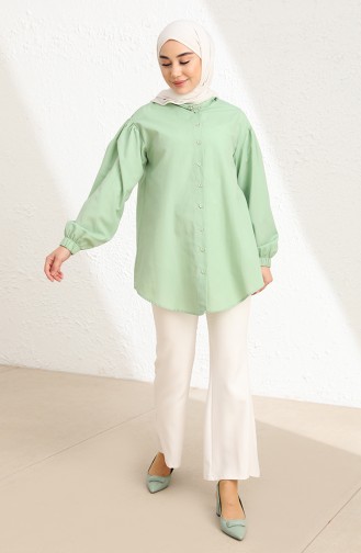 قميص أخضر فاتح 15043-04