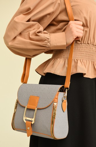 Grau Schultertasche 3455-24