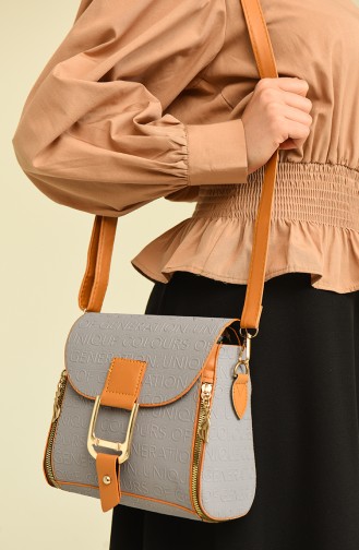 Gray Shoulder Bags 3455-24