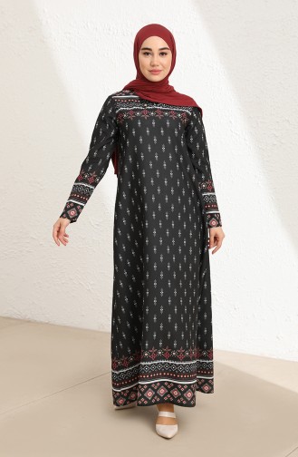 Robe Hijab Noir 1775-01