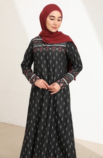 Robe Hijab Noir 1775-01