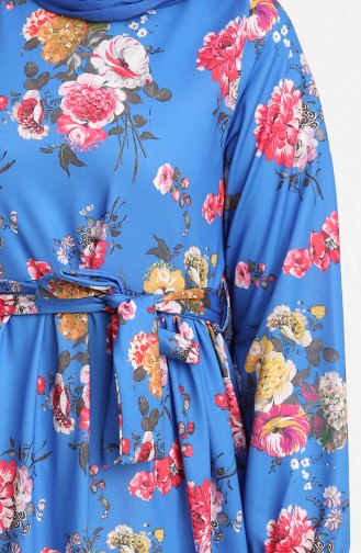 Robe Hijab Blue roi 3802C-01