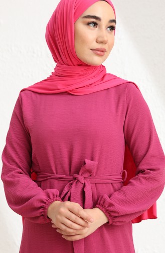 Fuchsia Hijab Dress 1001-01