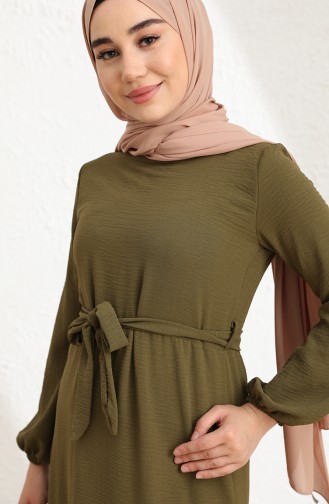 Khaki İslamitische Jurk 1001-05