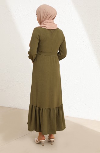 Khaki İslamitische Jurk 1001-05