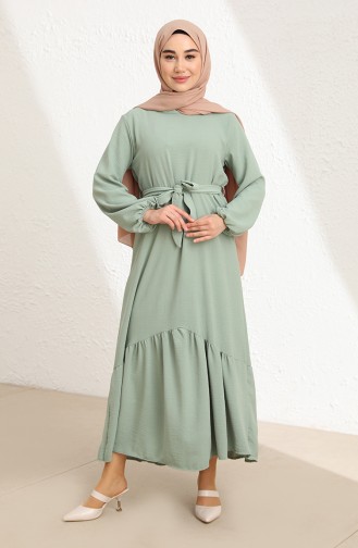 Mint Green Hijab Dress 1001-07