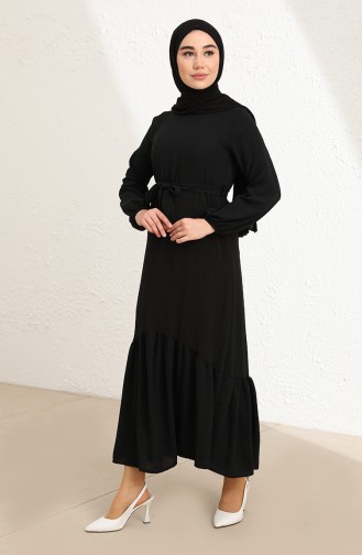 Black Hijab Dress 1001-09