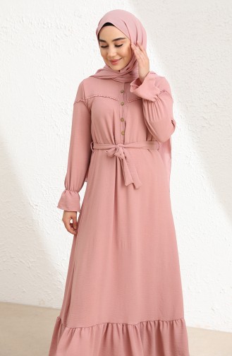 Powder Hijab Dress 1002-05