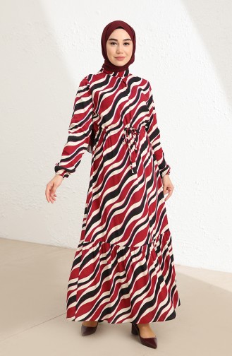 Robe Hijab Bordeaux 85002E-01