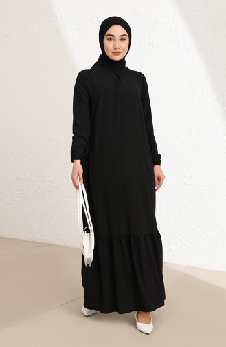 Black Hijab Dress 85004-01