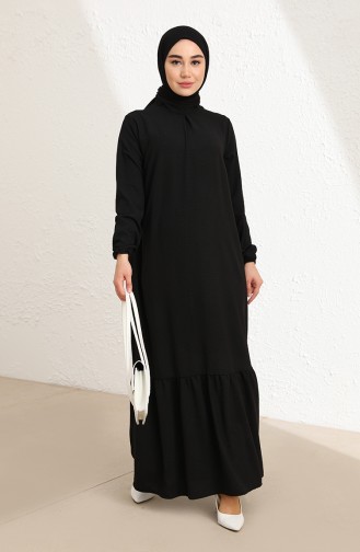 Schwarz Hijab Kleider 85004-01