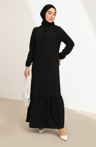 Schwarz Hijab Kleider 85004-01