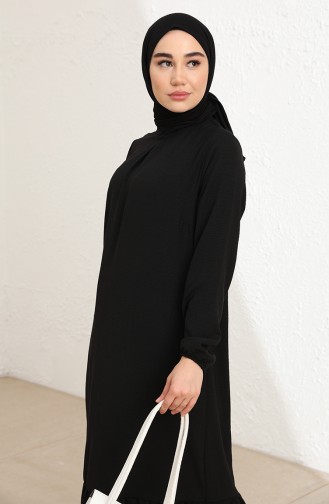 Black Hijab Dress 85004-01