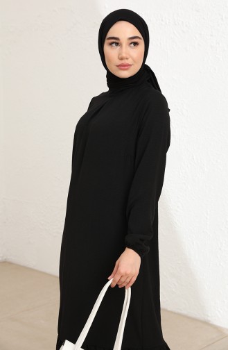 Schwarz Hijab Kleider 85004-01