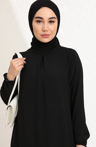 Black Hijab Dress 85004-01