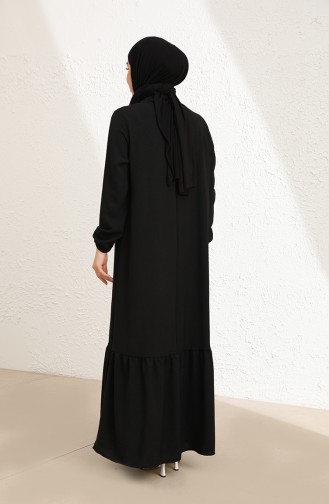 Schwarz Hijab Kleider 85004-01