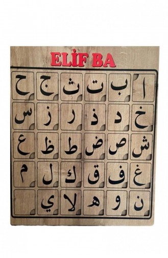 Ahşap Puzzle Elif Ba Eğitici Oyuncak