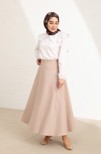 Beige Skirt 10202291ETK-03