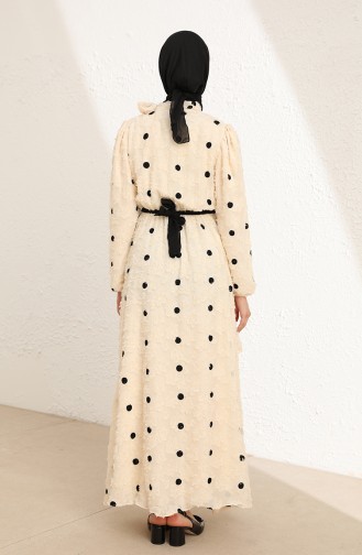 Cream Hijab Dress 2022-01