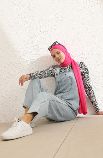 Kot Salopet Pantolon 0034-02 Buz Mavisi