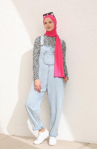 Kot Salopet Pantolon 0034-02 Buz Mavisi