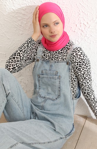 Kot Salopet Pantolon 0034-02 Buz Mavisi