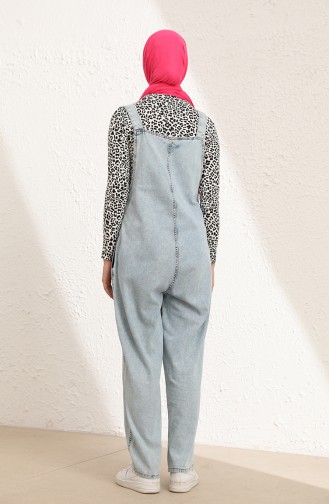 Kot Salopet Pantolon 0034-02 Buz Mavisi