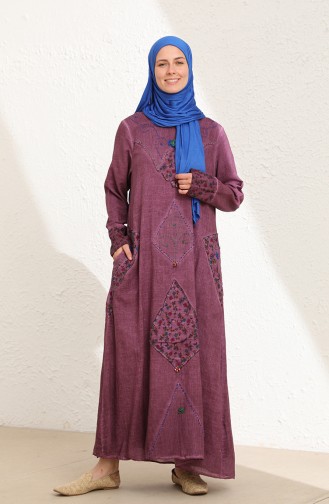 Robe Hijab Pourpre 6161-01