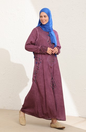 Robe Hijab Pourpre 6161-01