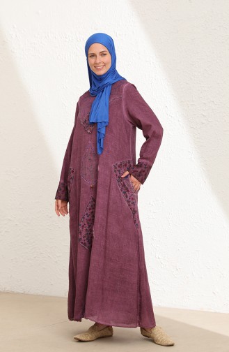 Robe Hijab Pourpre 6161-01
