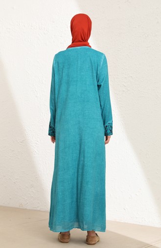 Robe Hijab Pétrole 6161-03