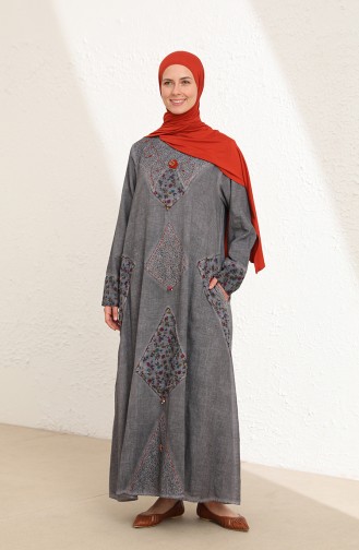 Robe Hijab Gris 6161-07