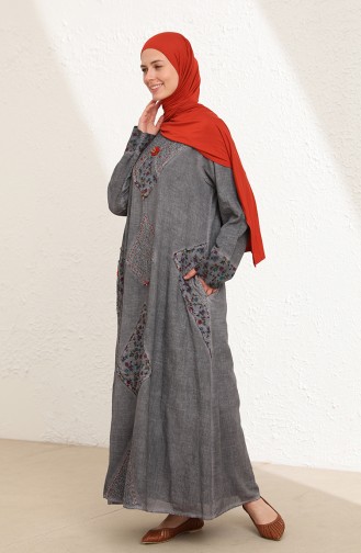 Robe Hijab Gris 6161-07