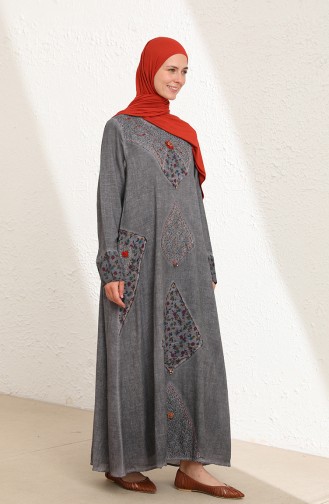 Robe Hijab Gris 6161-07