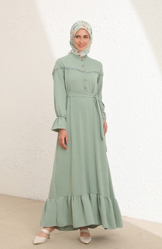 Mint Green Hijab Dress 1002-02