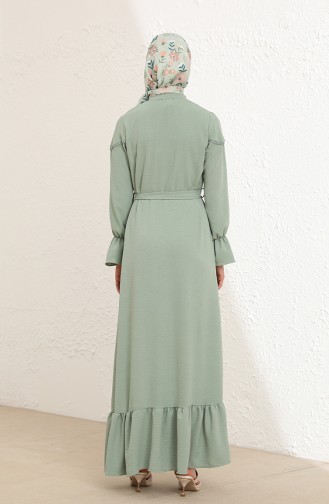 فستان أخضر فاتح 1002-02