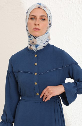 Indigo Hijab Dress 1002-04