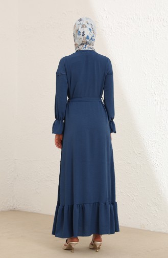 Indigo Hijab Dress 1002-04