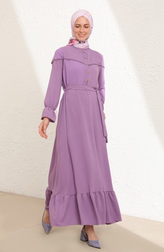 Lila Hijab Kleider 1002-06