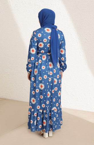 فستان أزرق 3801D-01